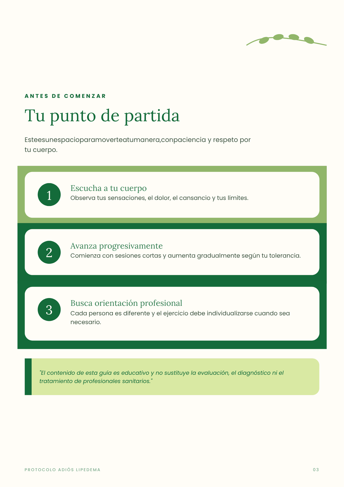 Página 3 de ejercicios de la guía digital